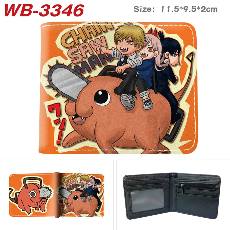 Halloween Anime Orange Dog Wallets Cosplay Kawaii Puppy Bad Women Pu Coin Purse Card Holder Xmas Ornament Birthday Gifts