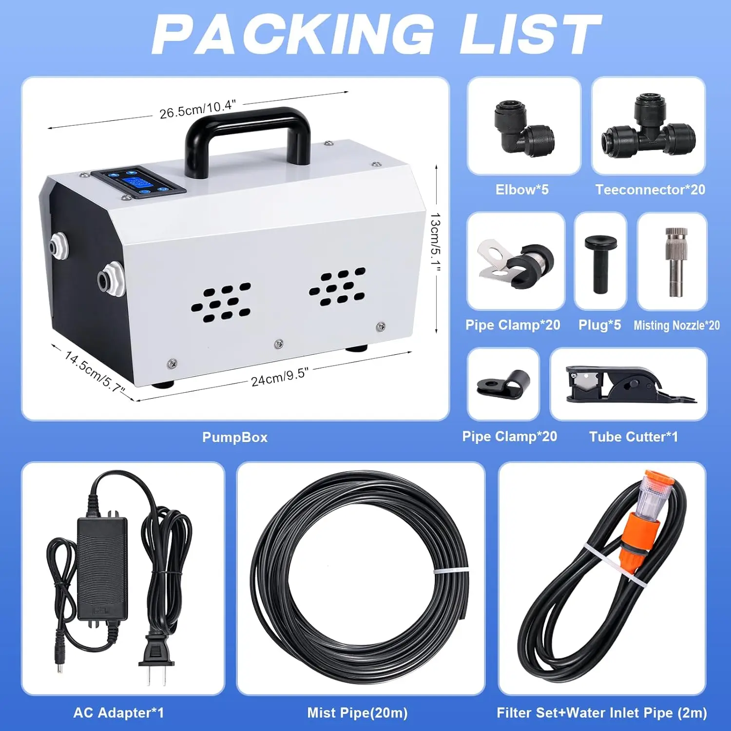 Portable AC DC Powered Stainless Steel Sprayer Electric Disinfection Sprayer for Garden Agriculture Cleaning