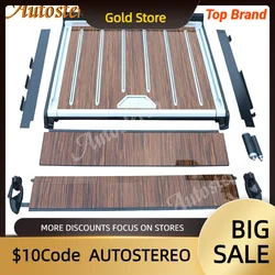 Retrofit Accessories Car Trunk Sliding Wooden Pad For Land Rover Range Rover Sport L494 Vogue L405 2013-2019 Floor Mat Auto Part