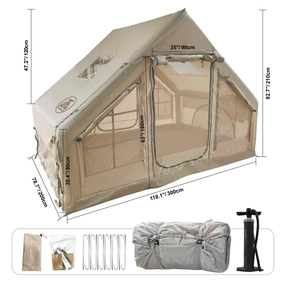 Wholesale  2024 Hot Glamping Camping Inflatable Tent