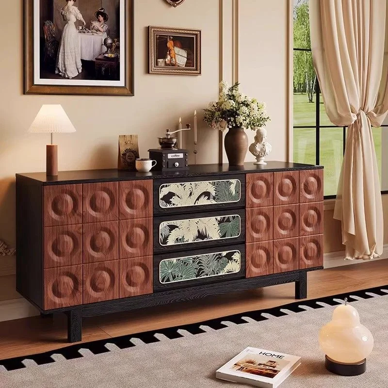 Dustproof Large Storage Cabinet Classic Rustic Space Saving Storage Cabinet Vintage Japanese Armoire Rangement Furniture Home
