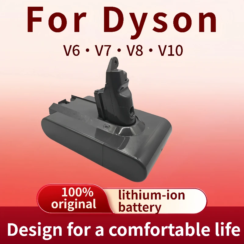 

100% original and suitable for Dyson V6 new battery, suitable for Dyson SV10 series 9800mAh lithium-ion rechargeable battery