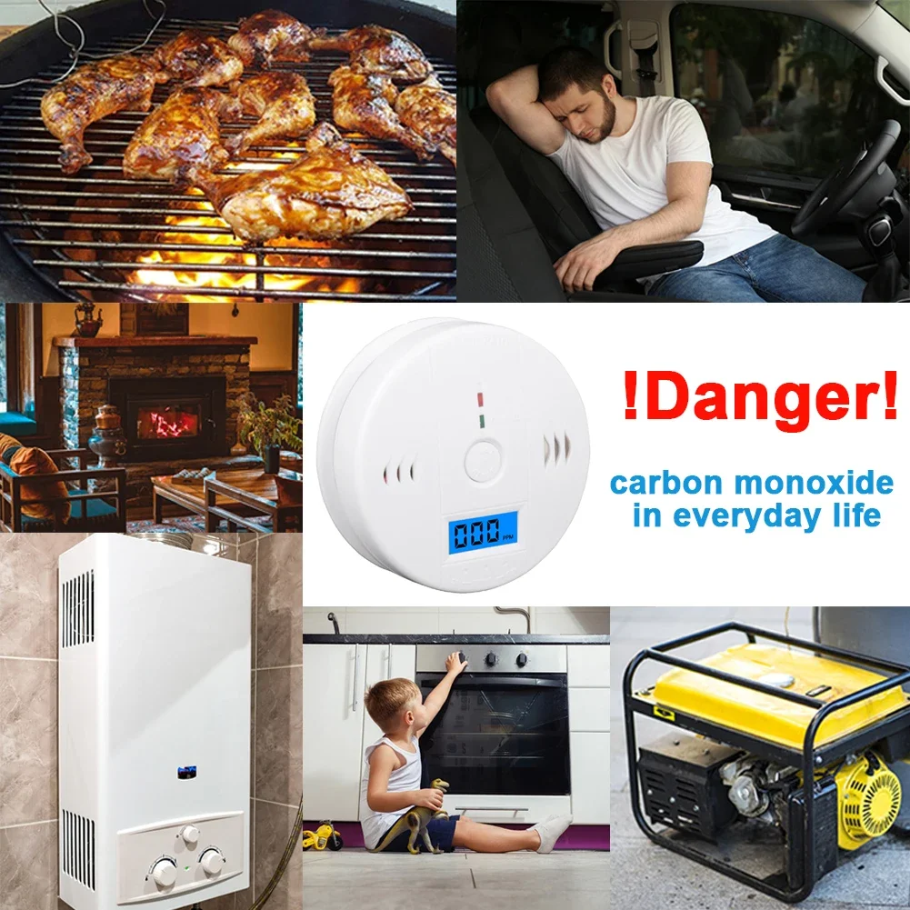 

Датчик звука CO TAIBOAN 85 дБ, высокочувствительный детектор угарного газа с ЖК-дисплеем, фотоэлектрический датчик для домашней безопасности