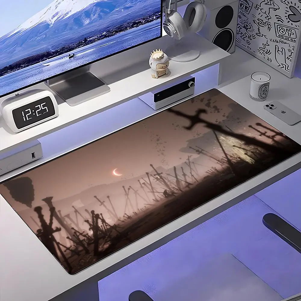 

Коврик для мыши Clair Obscur Expedition 33, большой противоскользящий резиновый игровой коврик для мыши, прочный настольный коврик с толстым краем, подходит для офиса