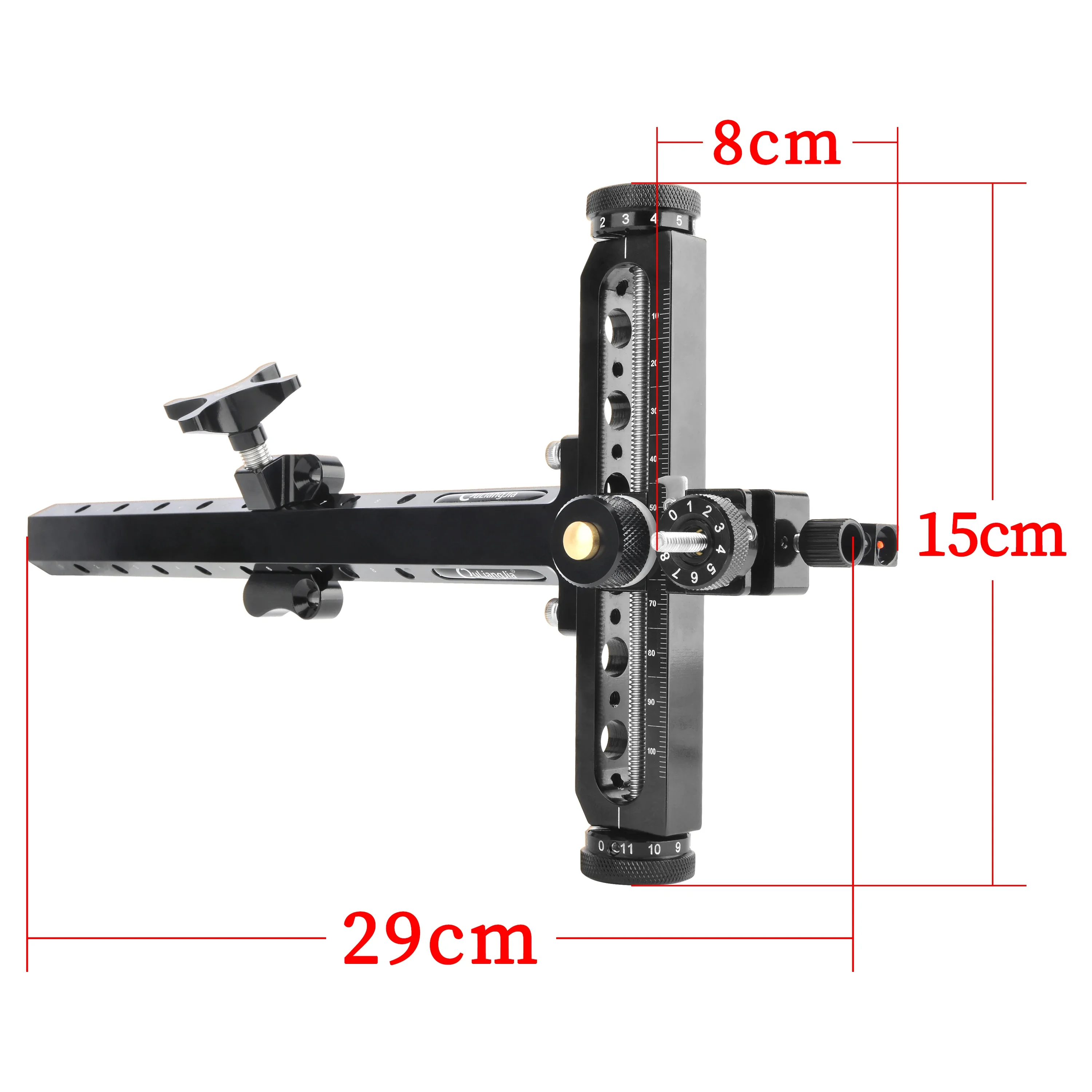 Archery Recurve Bow Sight, Aluminum Alloy, Aiming Tool, Outdoor Adjust, 1Pc