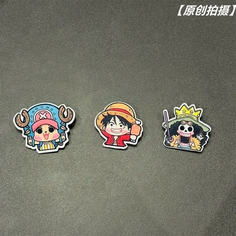 원피스 카와이 만화 Luffy Zoro Choba Usop 만화 아크릴 브로치 옷 schoolbag 귀여운 학생 배지 장식 도매