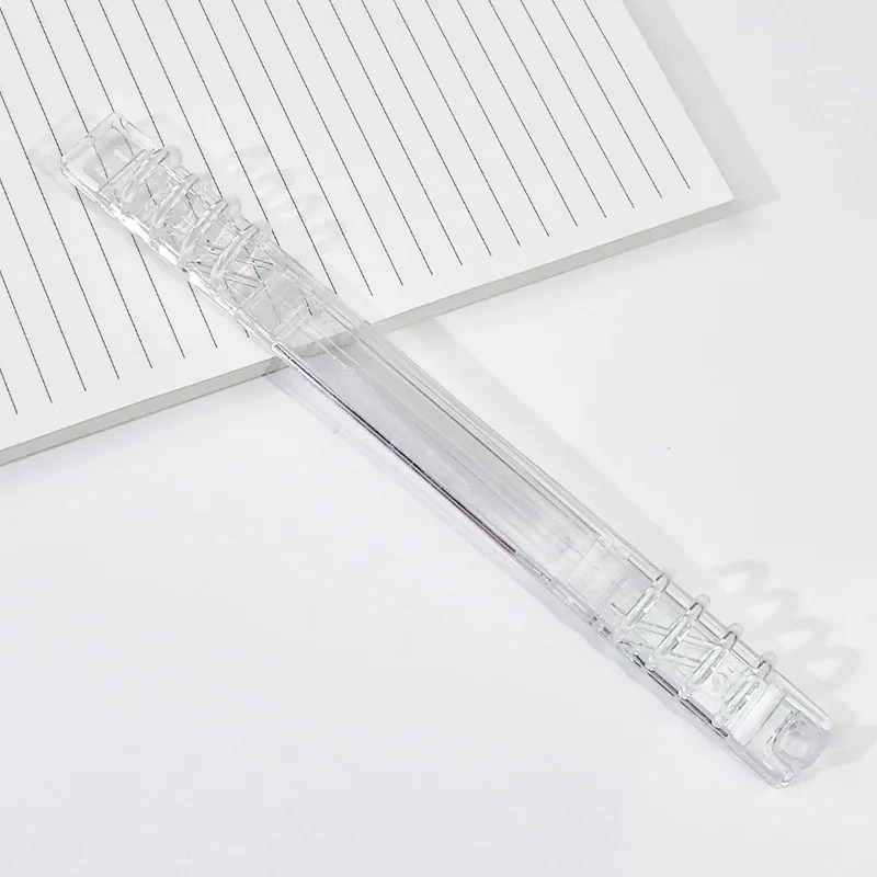 Loose Leaf binder clips Plastic push-pull 8-hole notebook book binding rings accessories used for A5/B5 binding strips