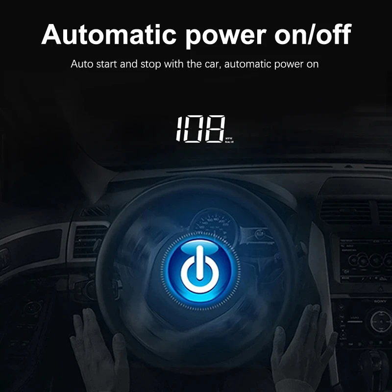 Xiaomi Car Speedometer HUD Head Up Display Digital Speed Meter Windshield Projector Vehicles Truck Auto Electronics Accessories