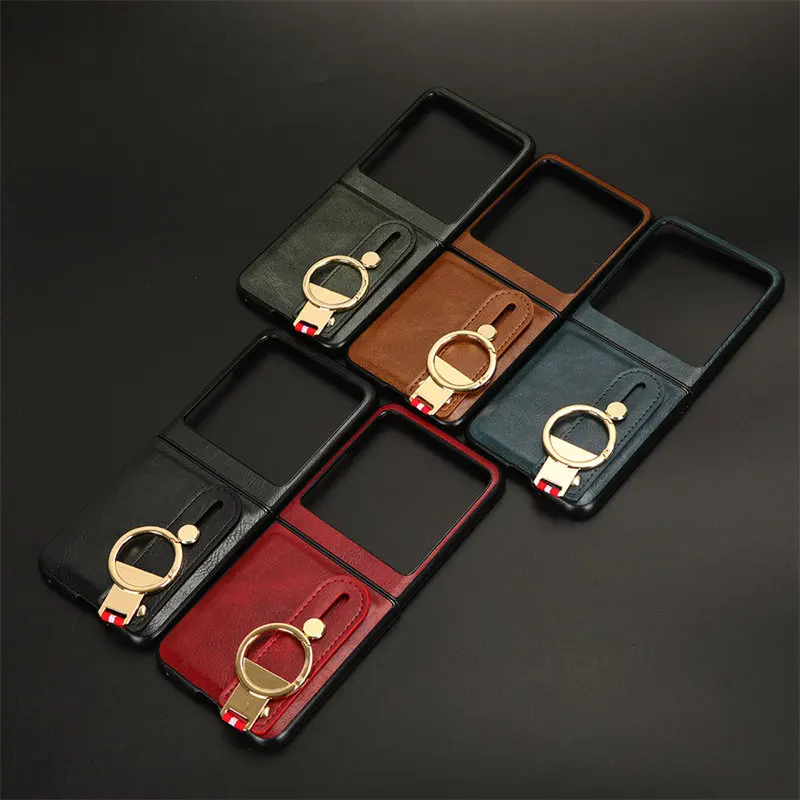 For Motorola Razr 40 Ultra XT232 Case Metal Ring Lanyard Shell Coque Shockproof Phone Case Cover Capa for Moto Razr 40 Ultra