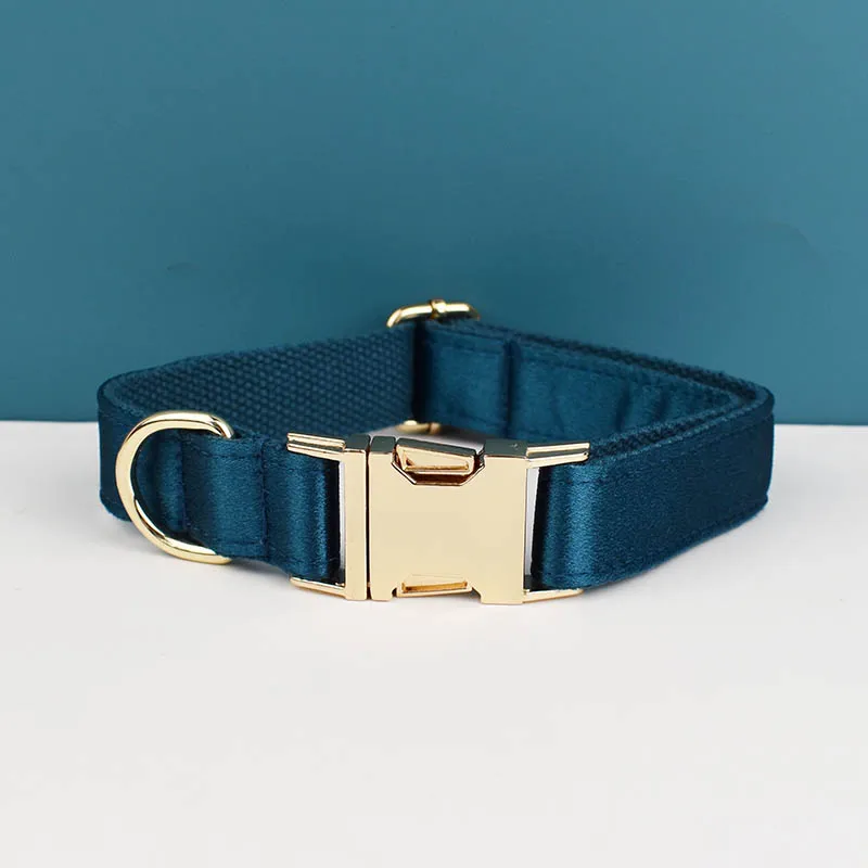 Custom Design Logo Silky Polyester Personalized Adjustable Dog Accessories Collar Leashes Harness Dog Collar Bow tie Crystal03