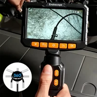 Boroscopio articulado 360 1080P 6,0mm 4,3 pulgadas Monitor LCD cámara de inspección Industrial con articulación bidireccional para automoción