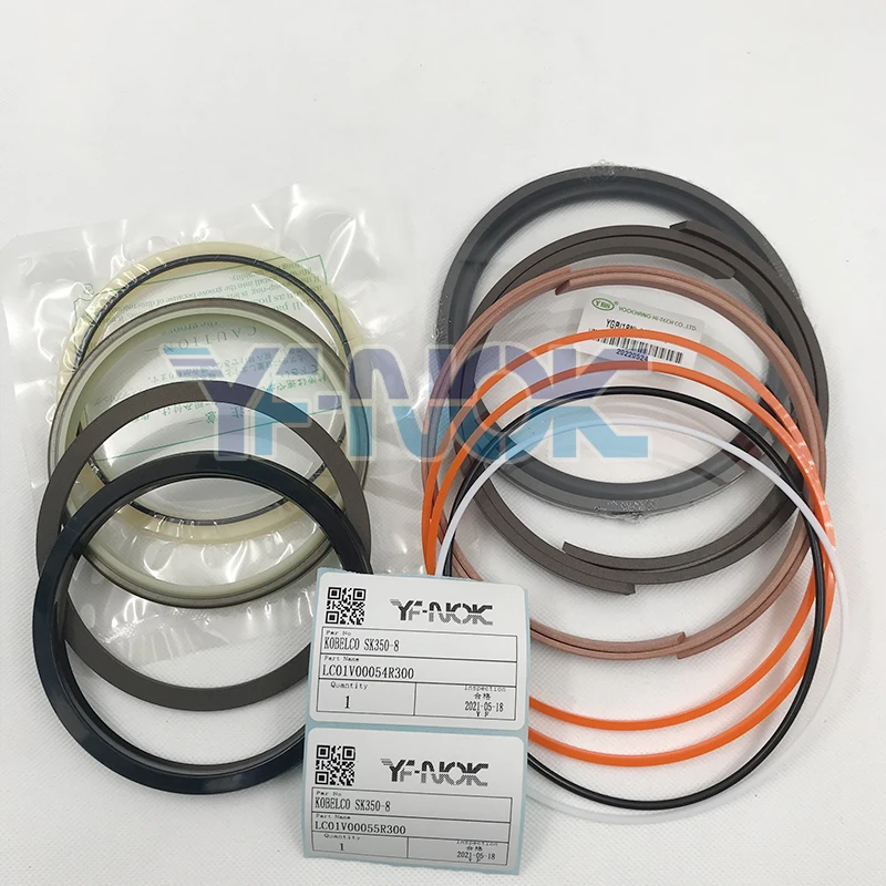 

For Parts SK350-8 SK330-8 LC01V00054R300 Boom Middle Arm Bucket Hydraulic Cylinder Seal Kit Excavator