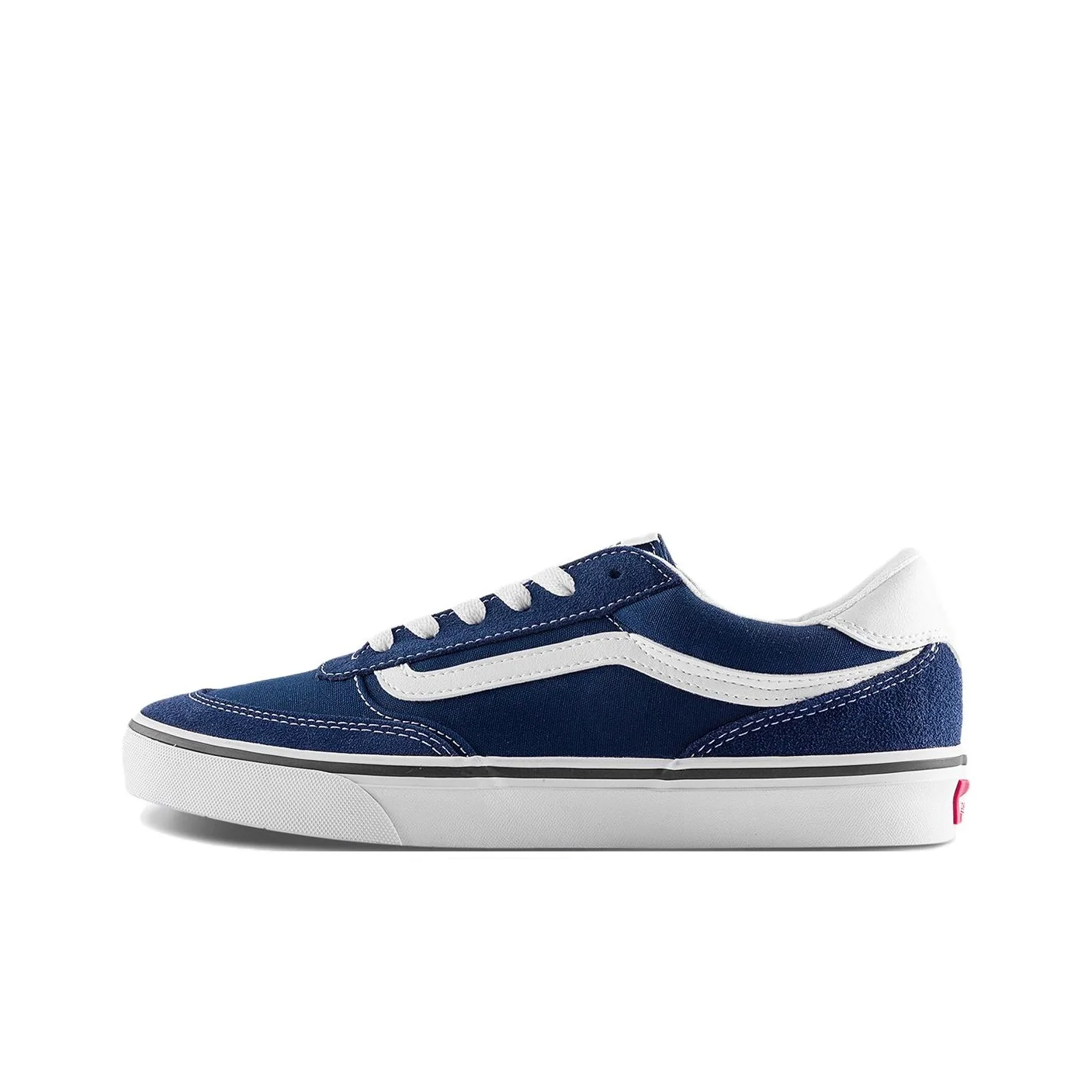 Vans Brooklyn LS Chaussures de skateboard basses résistantes aux abrasions pour hommes Bleu