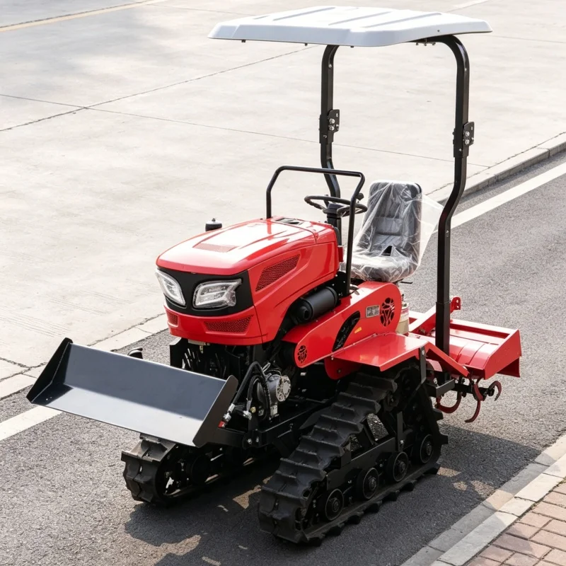 Customized 2026 Hot-selling Crawler Rotary Tiller, All-scenario Farm Cultivator, CE Certified Agricultural Ploughing