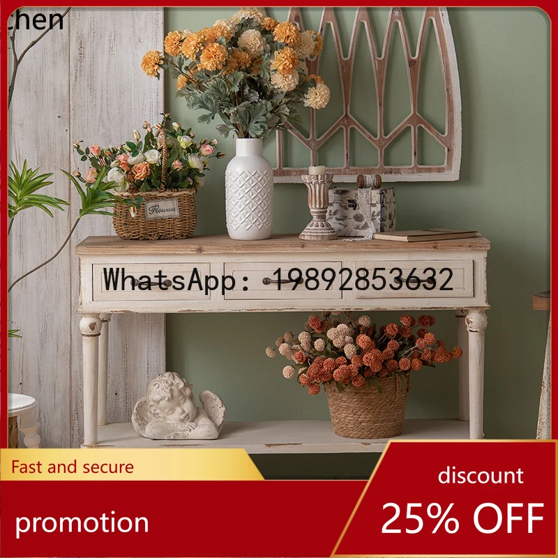 

YFY Entrance Locker Homestay Simple Corridor End Entrance Table Living Room Decorative Cabinet Furniture