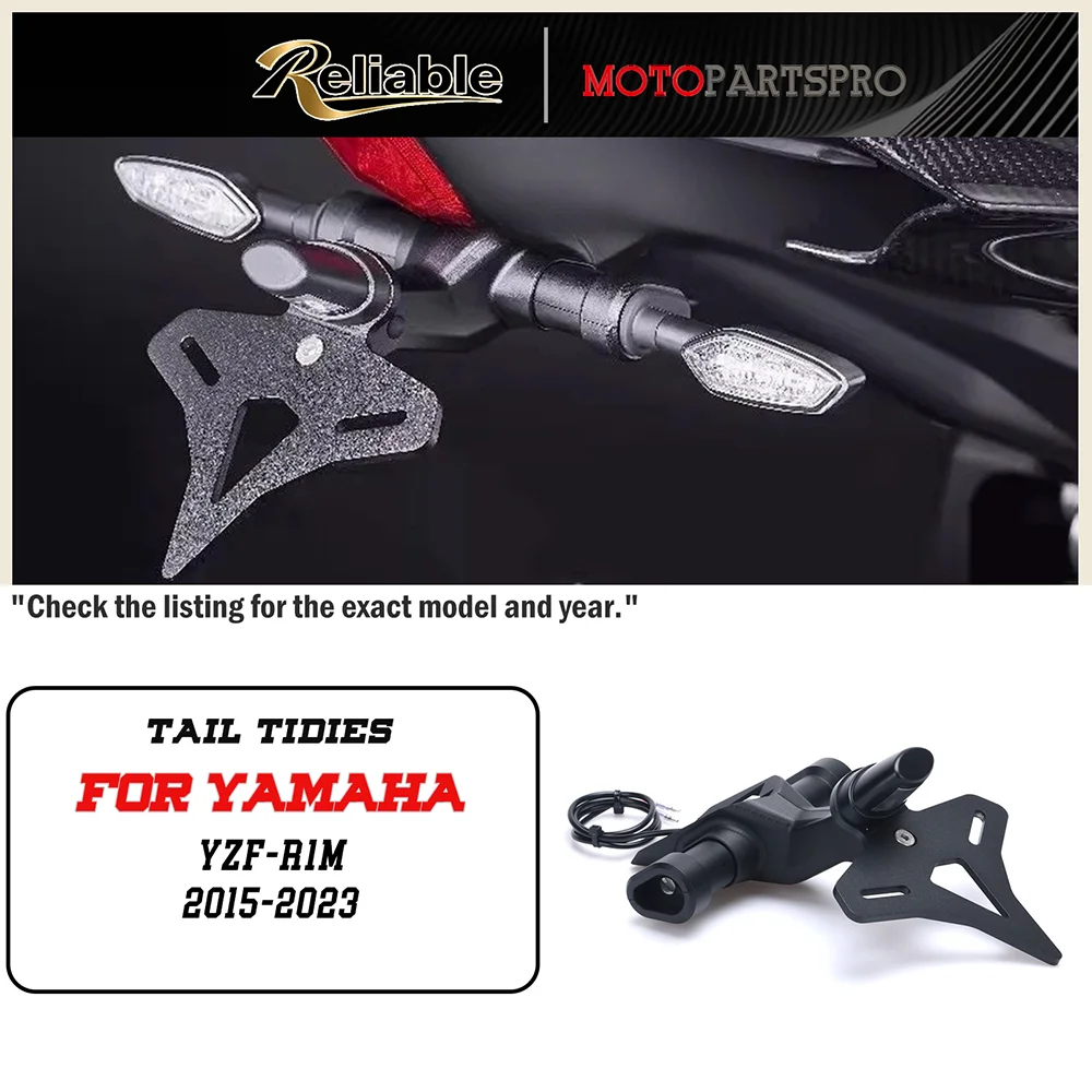 

License Plate Holder NEW For Yamaha YZF-R1M 2015 2016 2017 2018 2019 2020 Motorcycle Rear Short Tail Stock Tailstock Bracket Kit