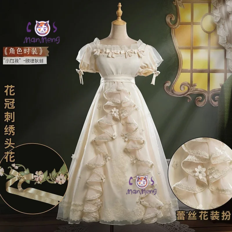 

Games Identity V Little Girl Memories Cosplay Costume Eurydice Role Play Uniform Halloween Carnival Party Lolita Outfit Props