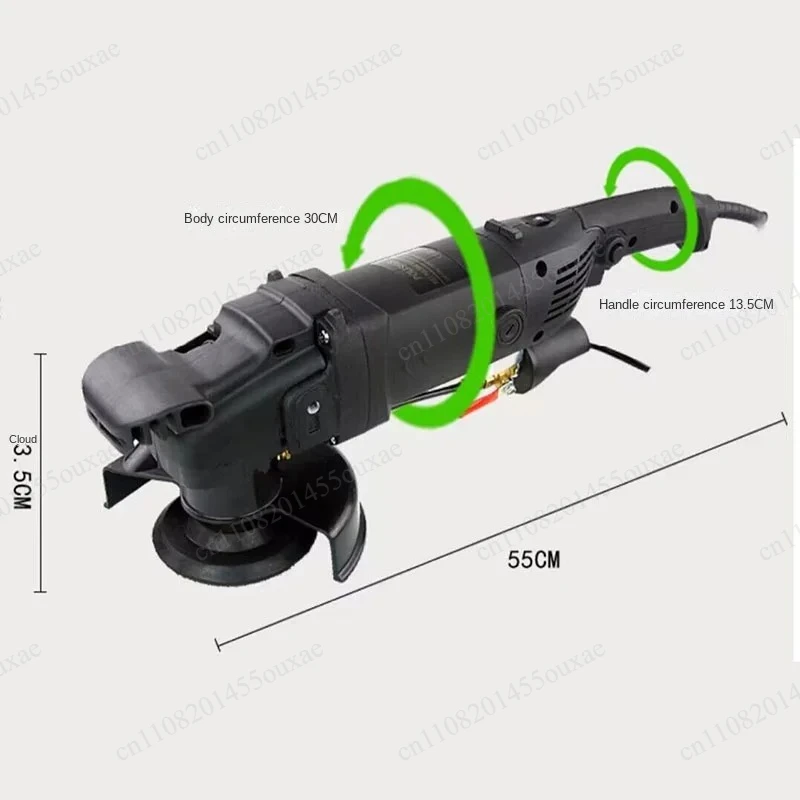 220V 1200W Water Feed Wet Angle Grinder Handheld Marble Granite Concrete Polishing Machine Stone Surface Sanding Tool