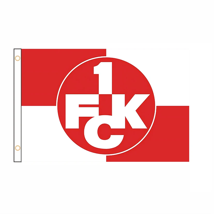 Free Design Kaiserslautern Flag Germany 1. FC Football Soccer Club Banner for Decoration 2ft*3ft 3ft*5ft QZ-290