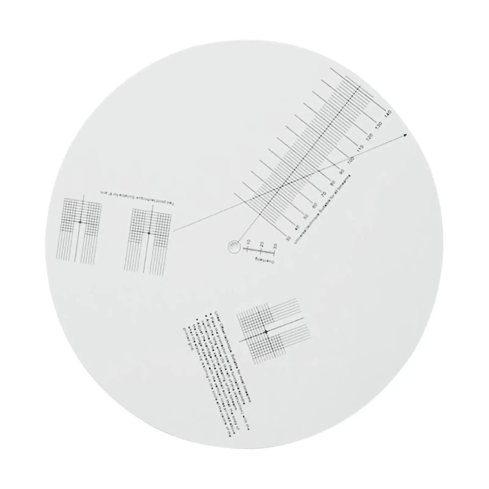 

LP Vinyl Pickup Calibration Plate Acrylic Non Slip Distance Gauge for Turntable Record Setup