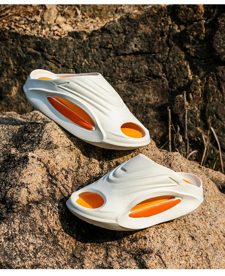 "New Unisex Sport Slides - Thick Sole Anti-Slip Motorcycle Sandals for Men/Women, Beach Basketball Outdoor Summer Footwear