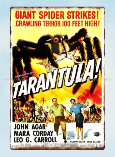 TARANTULA MOVIE POSTER 1955 metal tin sign retro wall signs