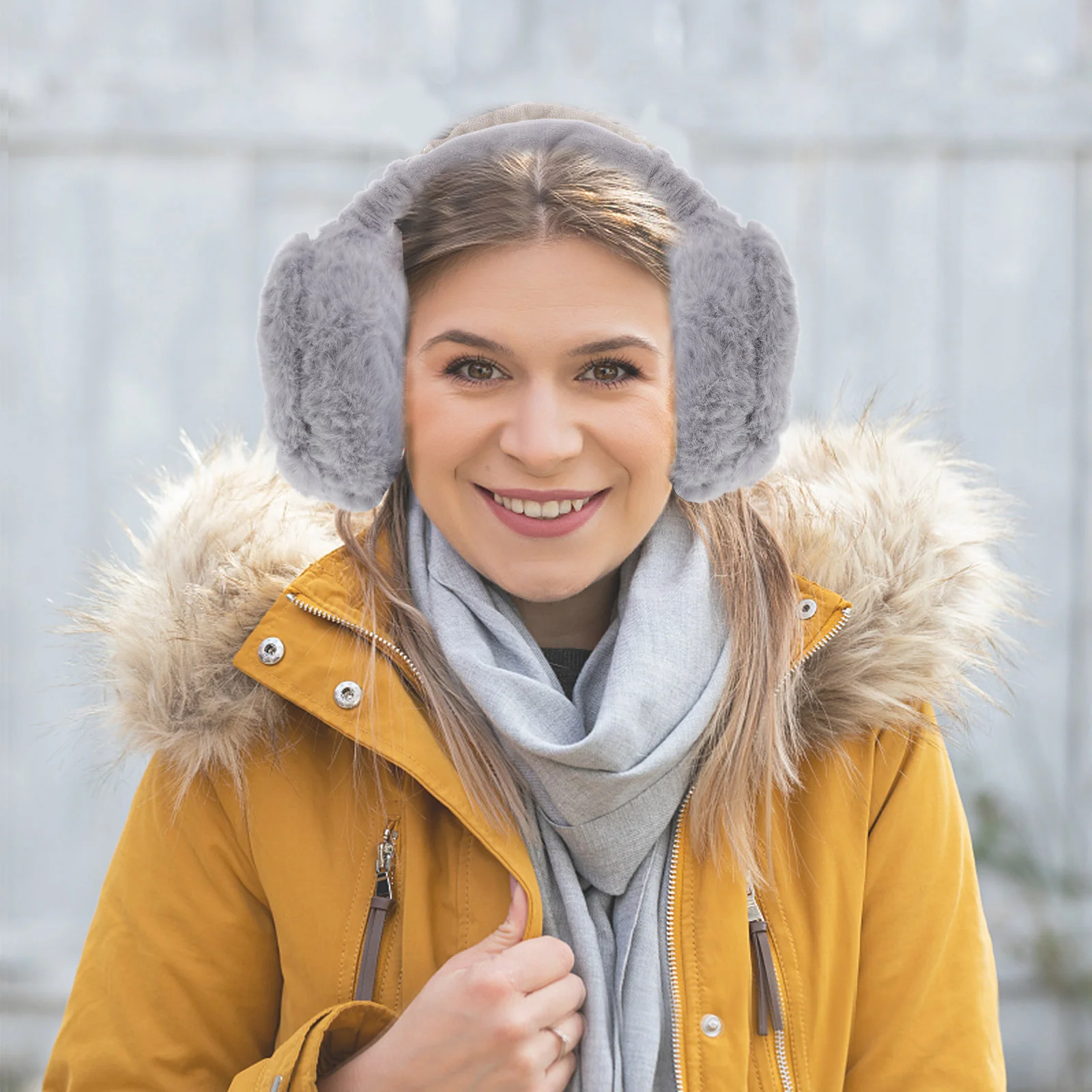 Protetores de orelha para mulheres, faixa de cabeça para inverno, muffin, faixa de cabeça preta fria