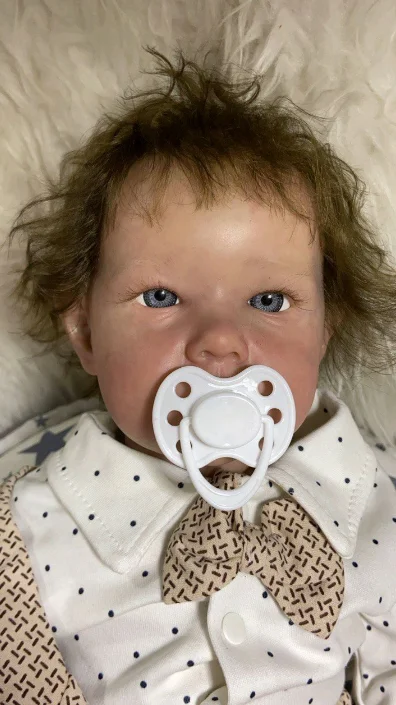 BIG Boy Liam 28inches High Quality Rooted Hair Already Painted Completed Handcraft