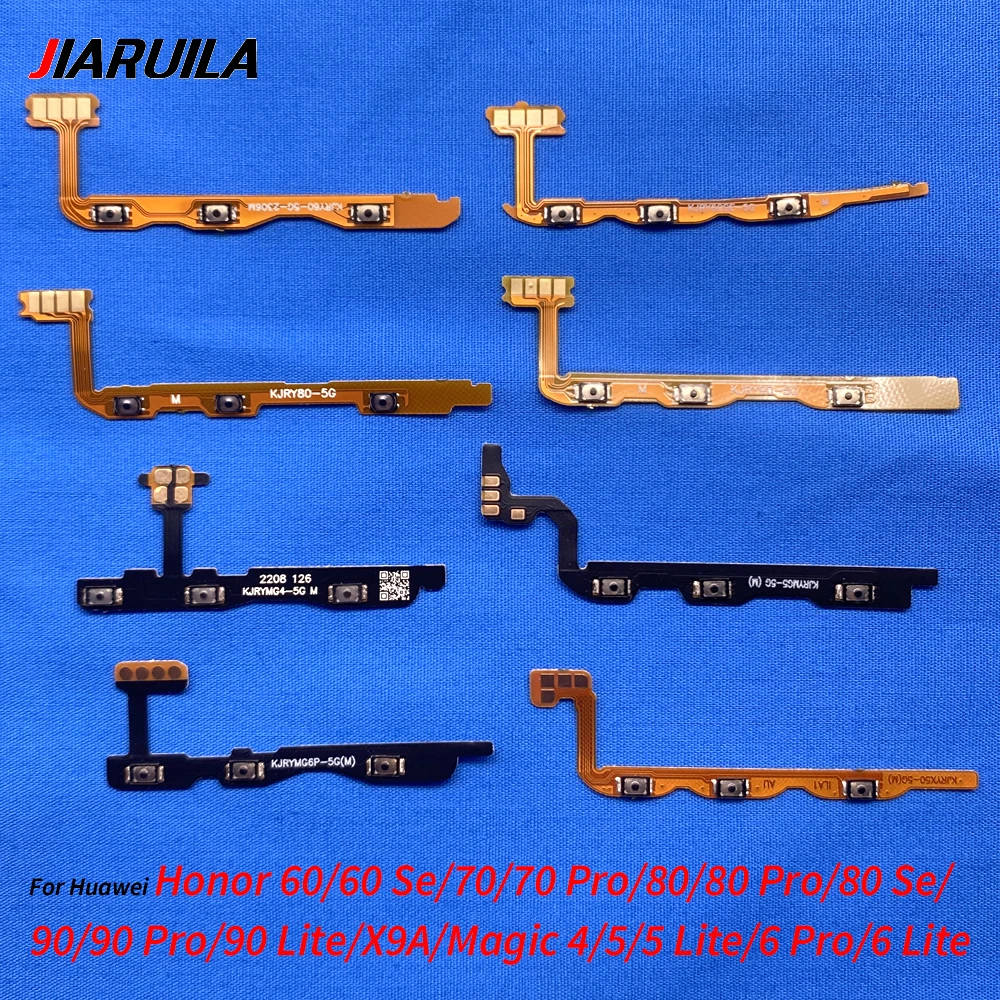 Power ON OFF Mute Switch Control Key Volume Button Flex For Huawei Honor 60 60 Se 70 70 Pro 80 80 Pro 80 Se 90 90 Pro 90 Lite