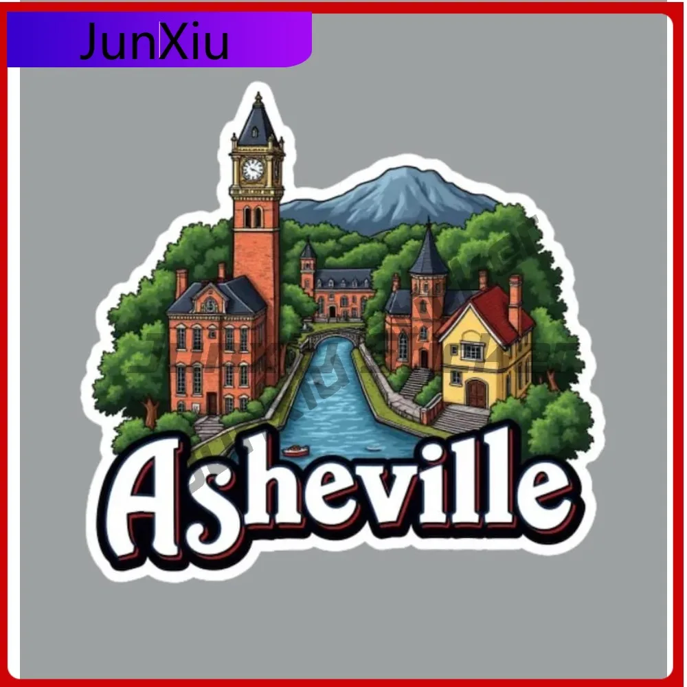 

Asheville North Carolina Sticker Fridge Or Laptop Electric Scooter Yacht Voiture Occlusion Scratch Exterior Decor Bumper Custom