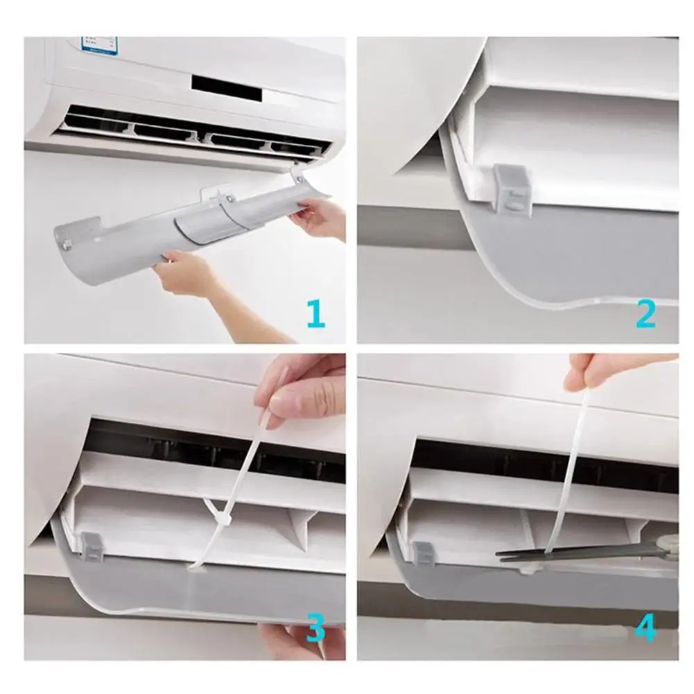Выдвижной дефлектор кондиционера, регулируемая перегородка для лобового стекла, телескопический диапазон 41 76 см, простая установка