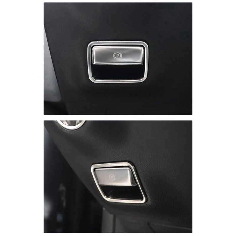 2X Car Parking Hand Brake Sticker P Button Brake Switch Frame Cover Trim per Benz ML350 GL450 AMG W166 W176 W246 X156