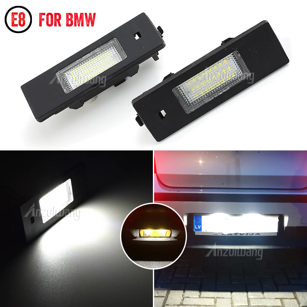 

2Pcs/Lot Led Number Plate For BMW Number License Plate Light Lamp white For BMW 5 Series E81 E87 E86 E85 E36