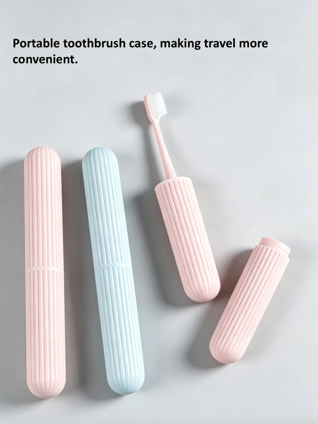 Estuche para Cepillo de Dientes, Accesorios de Baño, Almacenamiento de Viaje, Estuche Portátil a Prueba de Polvo para Baño, para