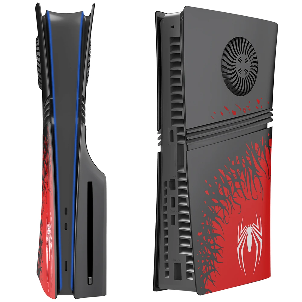 لوحة العنكبوت لقرص PS5 Pro والإصدار الرقمي، استبدال غلاف لوحة الوجه الجانبية المخصصة لجهاز PlayStation 5 Pro