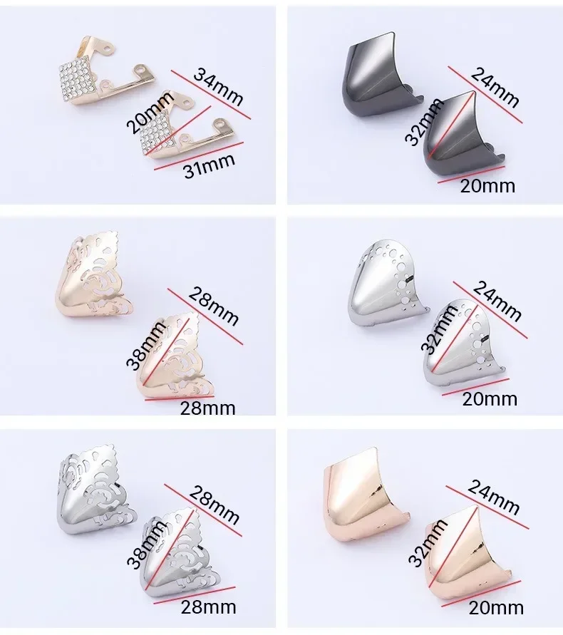 Frauen High Heel Metall Kappe Kappe Tragen und Reißen Concealer Anti-kicking Leder Schuhe Punkt Schutz Flache Schuh Tipps kappe Accessorices – Detail 11