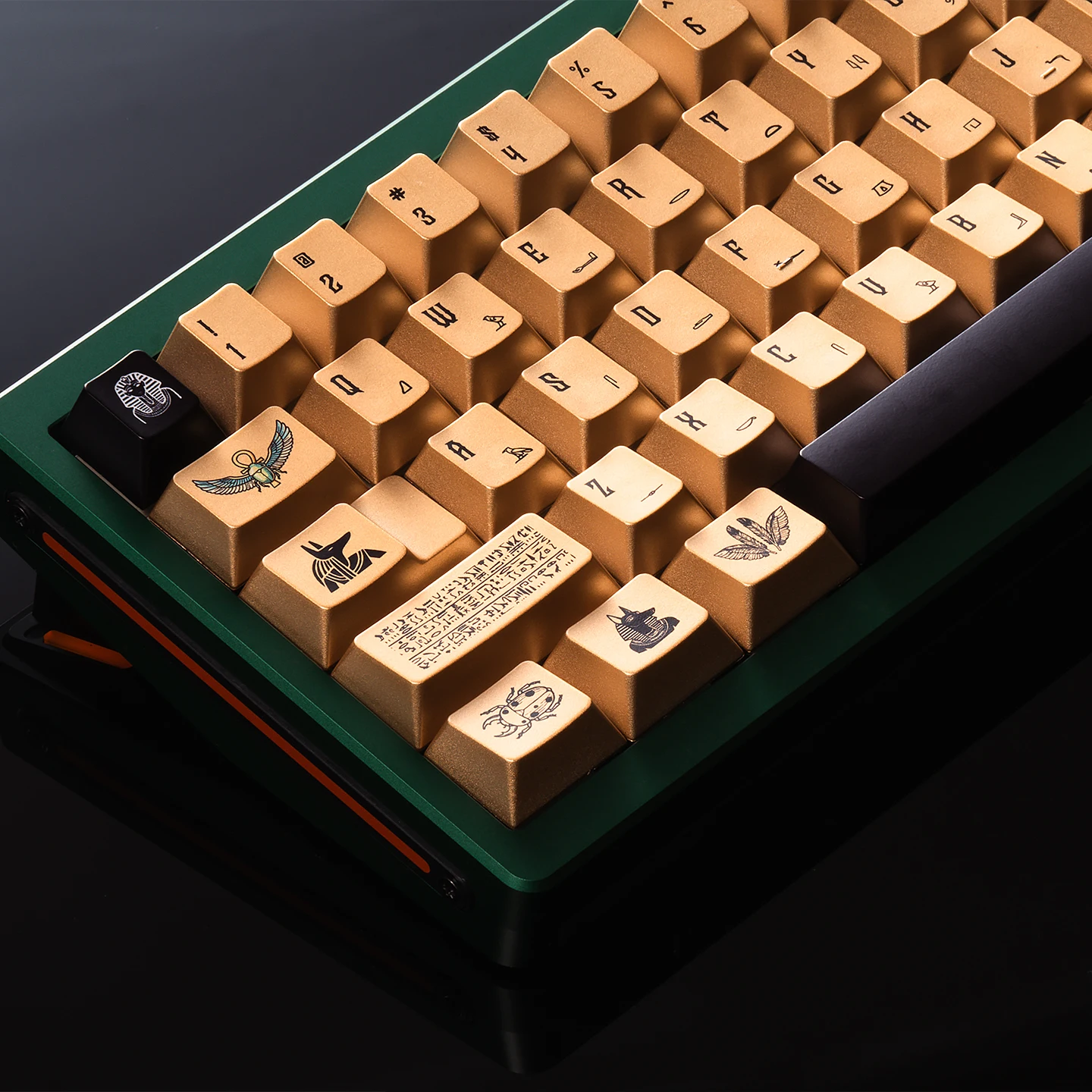 Egypt Keycaps Cherry Profile Metal Paint PBT Keycaps Mental Feel Cool Gold Custom Keycap Retro Keycap For MX Mechanical Keyboard - view 3