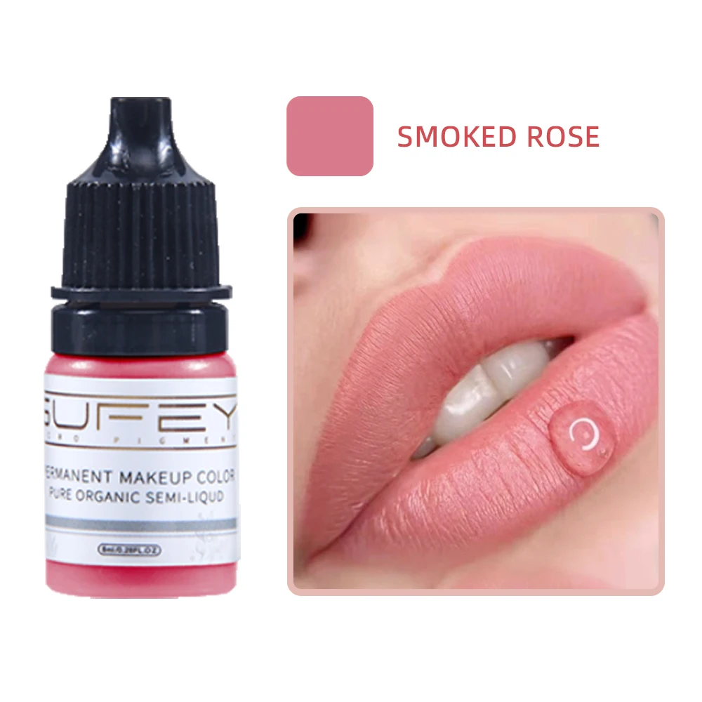 8ml Lip Tint Tattoo Microblading Pigments Ink For Permanent Makeup Machines Eyebrows Lips Body Art Nude Color Tattoo Paints Ink