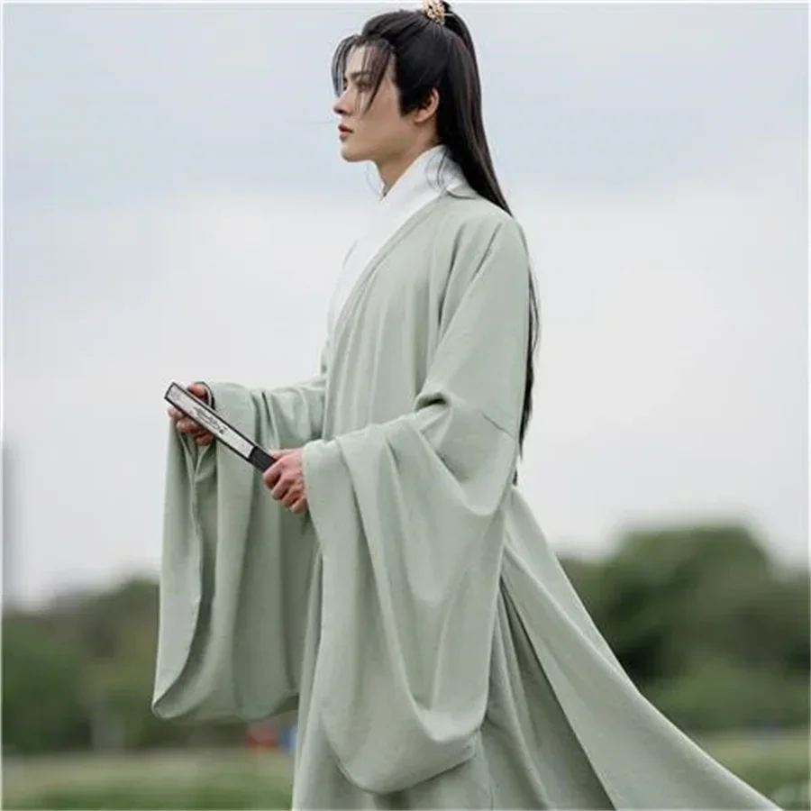2026  Chinese Hanfu Ming Dynasty Robe Men Ancient Traditional Robe Male Party Cosplay Costume Hanfu Gown Plus Size XL