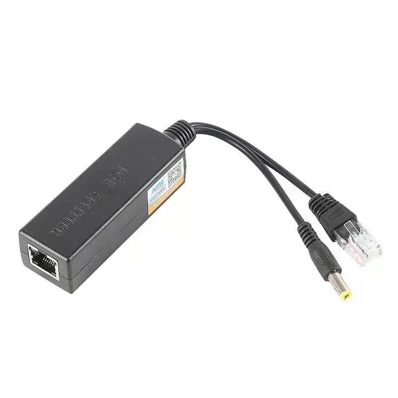 1Pcs IEEE 802.3af Output Power Over Ethernet Splitter Adapter POE Splitter 5V/48V Security System Plug And Play