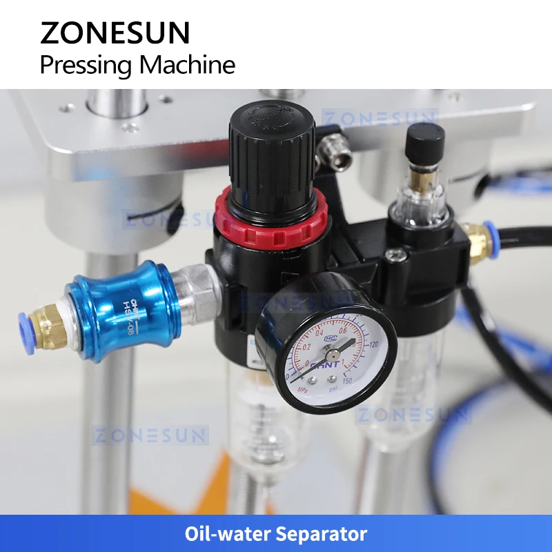ZONESUN Tabletop Pneumatic Milk Powder Can Wine Bottle Cap Cork Pressing Machine Capping Machine ZS-XG70ZC