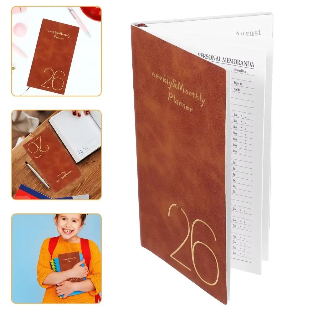 365 Days A6 Planner Notebooks Daily Planner Reminder Colorful English Agenda Book To Do List Efficiency Schedule Planner Notepad