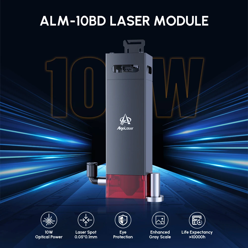 AlgoLaser High Speed 10W 20W Laser Module with Air Assist for Laser Cutter Tools Wood Acrylic Woodworking Machinery & Parts