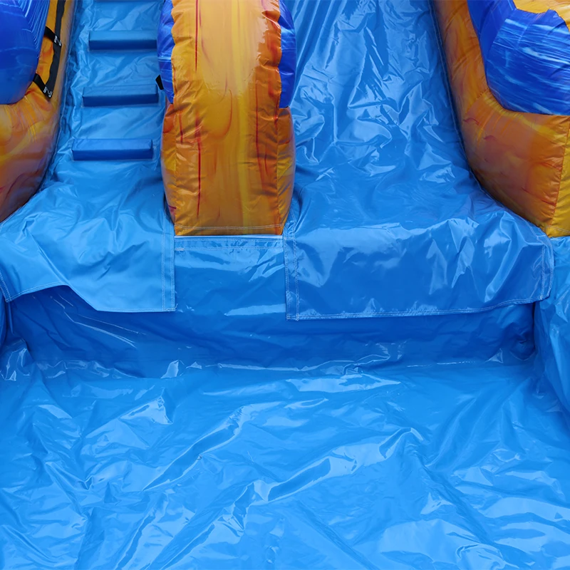 Popular PVC Inflatable Water Slide With Safety Net for Kids for Outdoor and Indoor Use for Rental Business With Swimming Pool