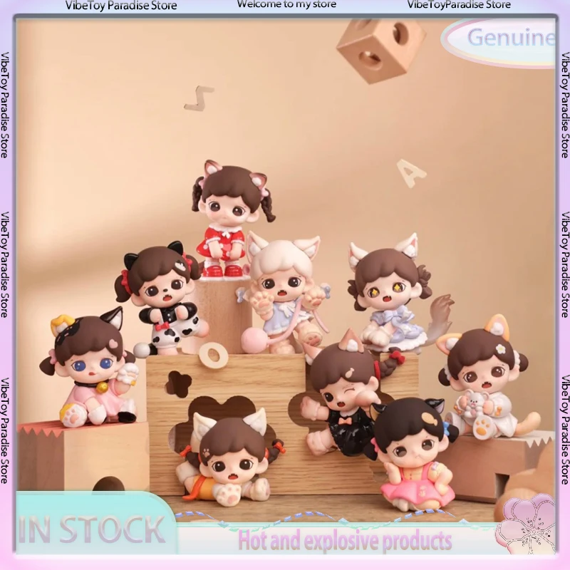 

Новый запас Tntspace Z»), Meow Cat Face Society Series слепая коробка мини-фигурка модный настольный орнамент кукла подарок на день рождения