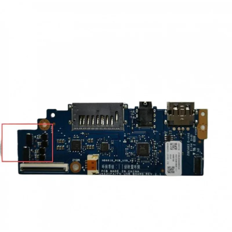 

For Asus ux431da ux431dl ux431gpd ux431flc ux431fa ux431fn USB audio SD card reader board cable nb8618