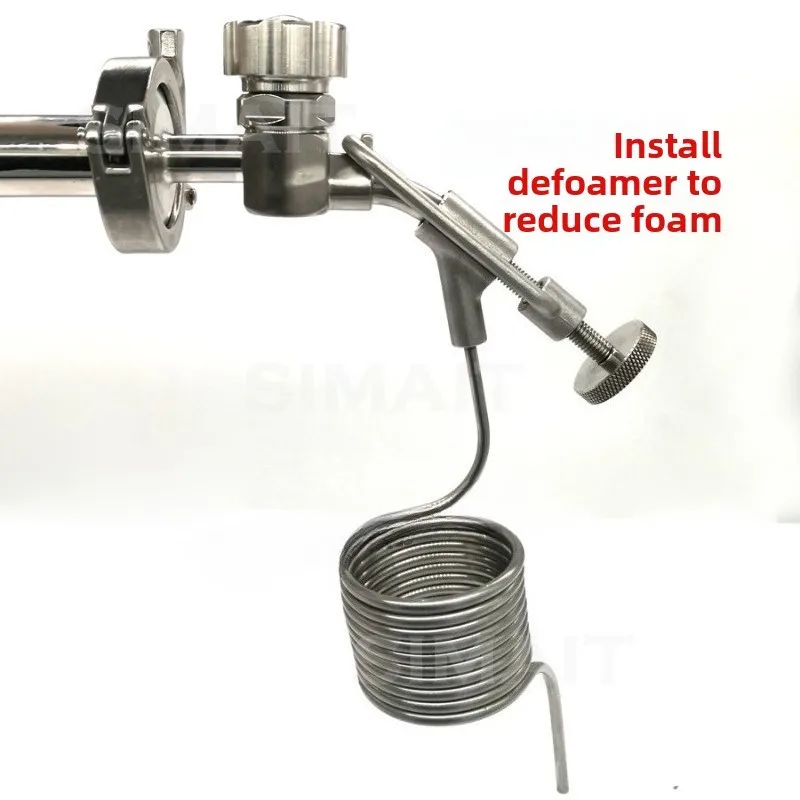ss304-316l-stainless-steel-beer-sampling-valve-clamp-type-sanitary-grade-quick-loading-sampling-valve-with-defoamer