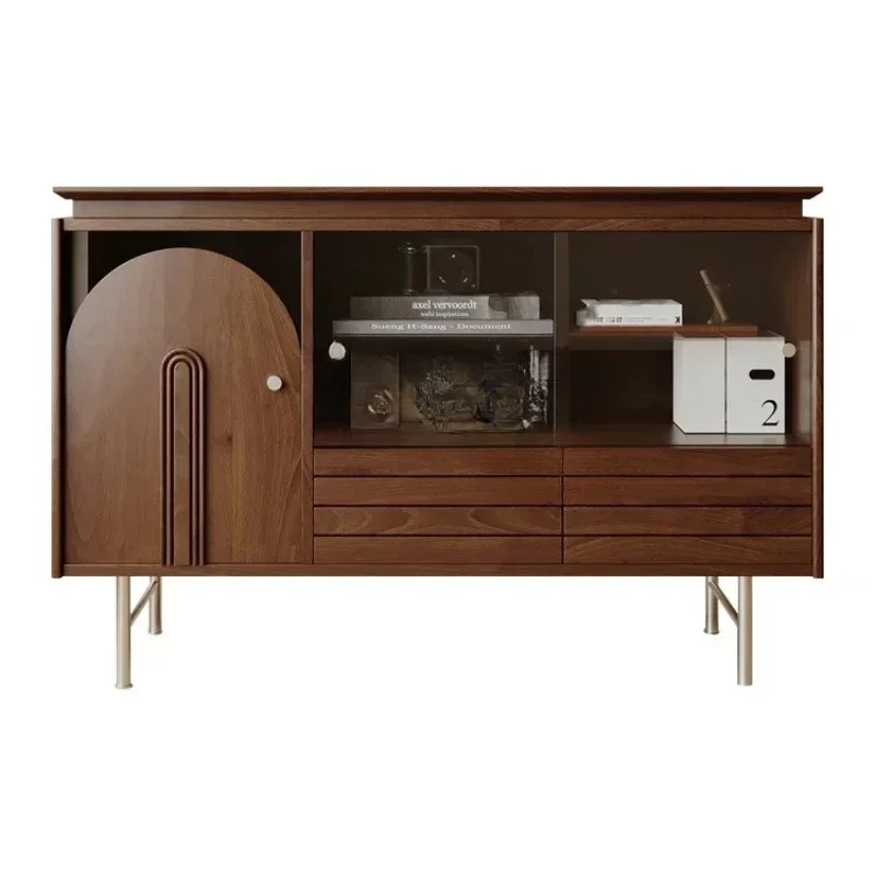 

xx1Французский ретро-бревенный обеденный боковой шкаф из цельного дерева, шкафчик для гостиной, старый шкаф для хранения, мебель