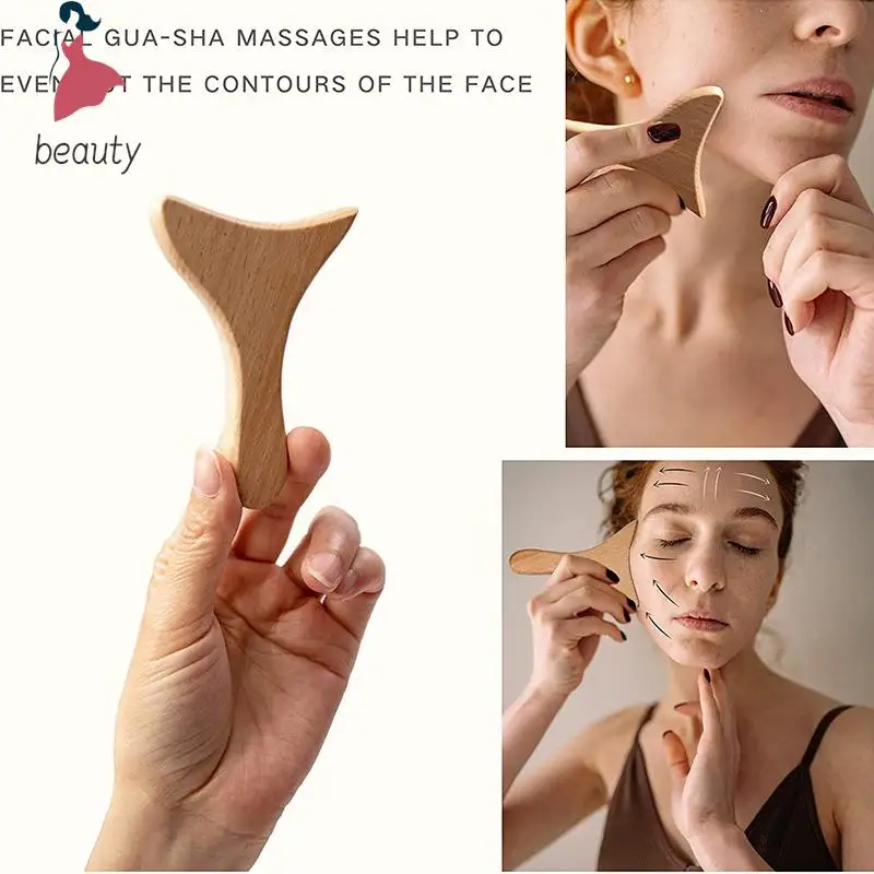 Gezicht Massageapparaten Gua Sha Tools Hout Therapie Meridiaan Massage Kit Roller Gezicht Opheffen Masajeador Maderoterapia Schraper