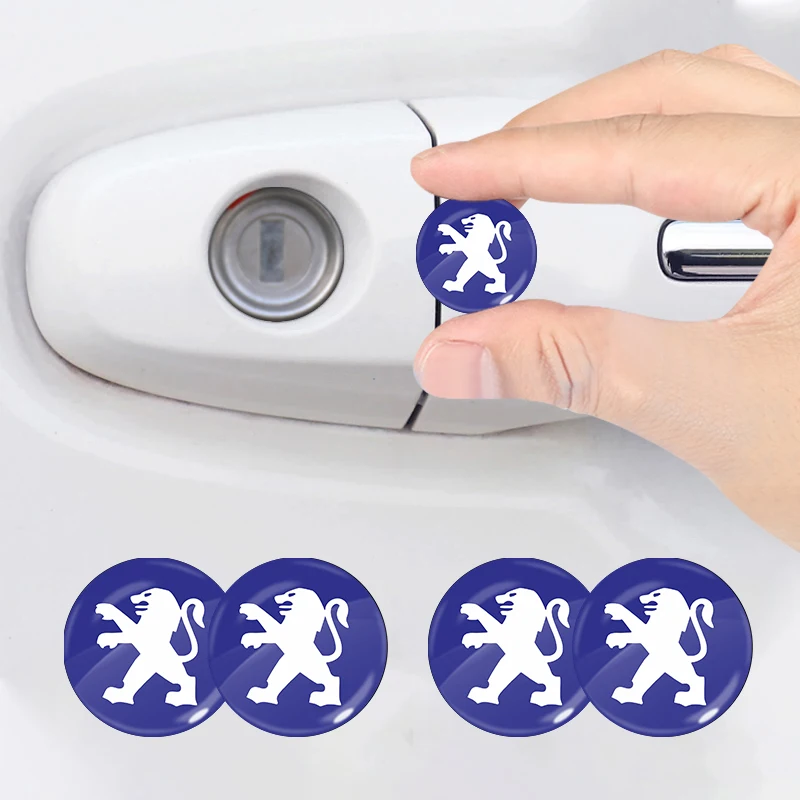 

Car Lock Keyhole Stickers Door Lock Protect Badge Stickers For Peugeot 407 3008 307 308 206 508 208 207 607 106 301 408 5008